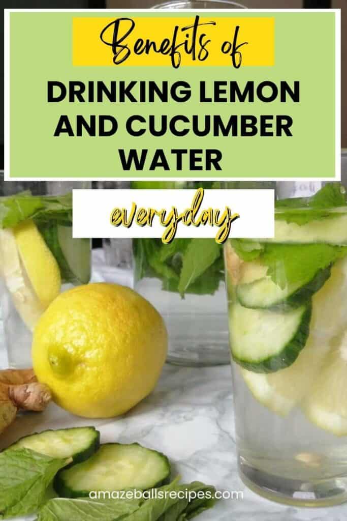 lemon cucumber water benefits