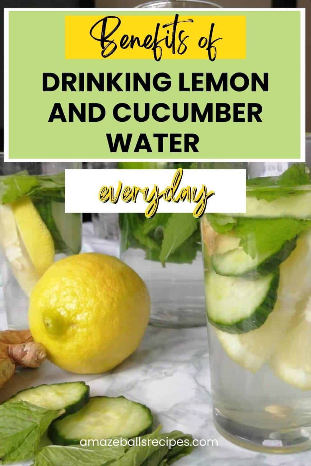 Health benefits of drinking lemon and cucumber water everyday ...