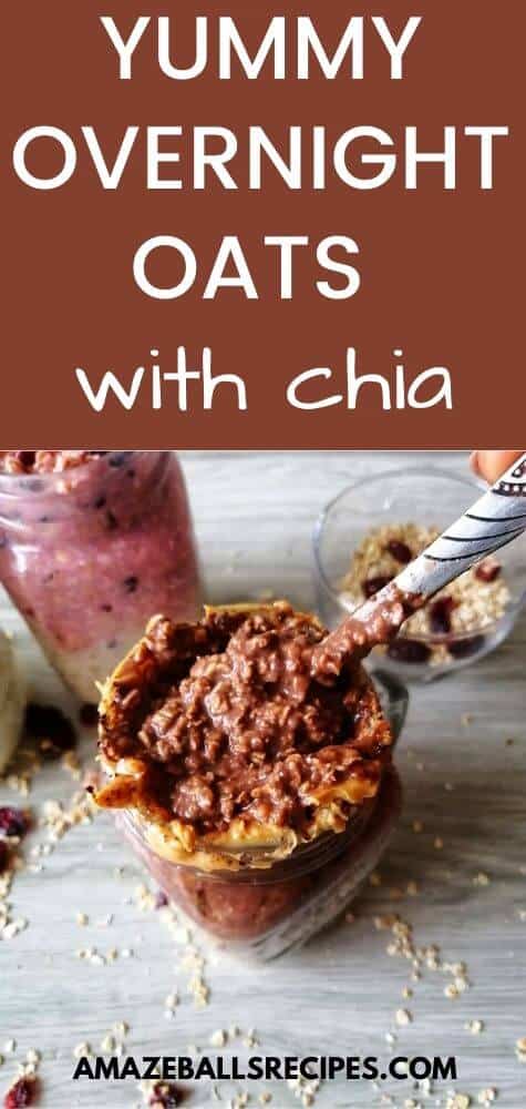 healthy overnight oats with chia