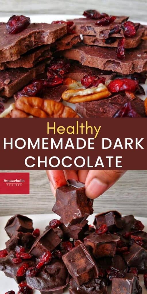 homemade dark chocolate 