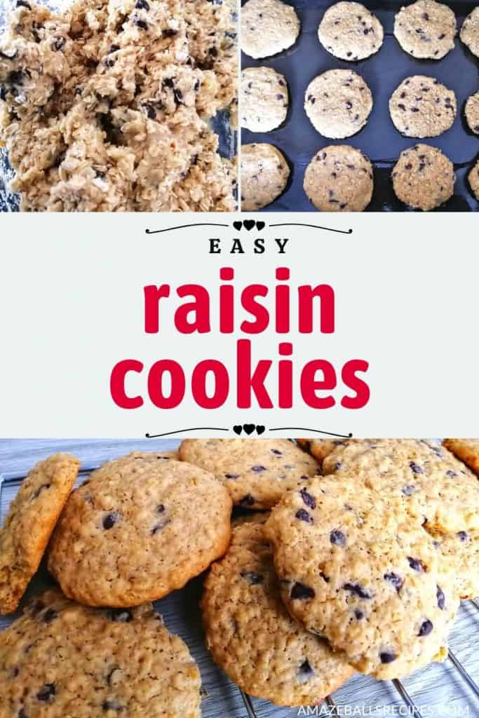 easy oatmeal raisin cookies 