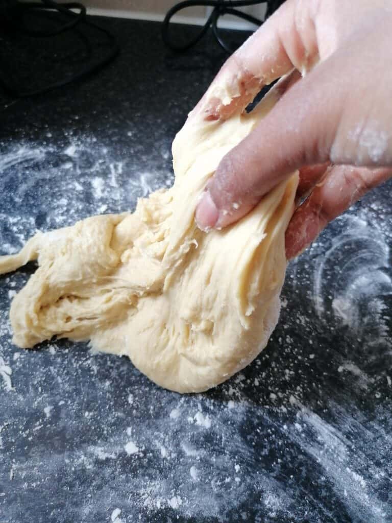 begin to knead the dough